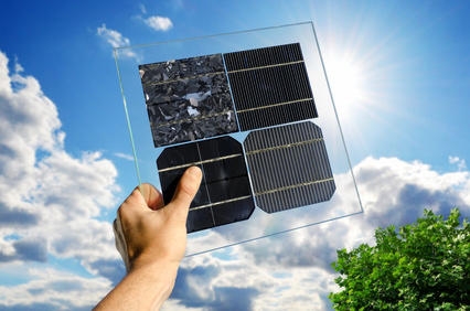 Cellules solaires lumineuses.