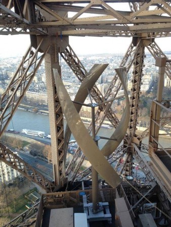 Eoliennes sur la Tour Eiffel