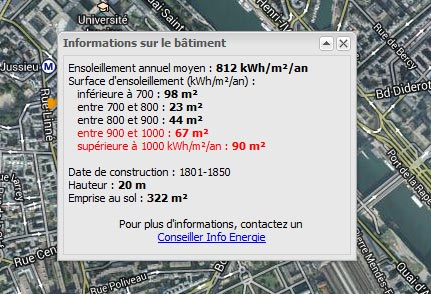 cadastre solaire Paris