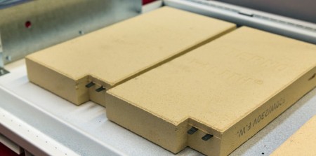 Coeur de chauffe en céramique d'un radiateur à inertie sèche Aterno.
