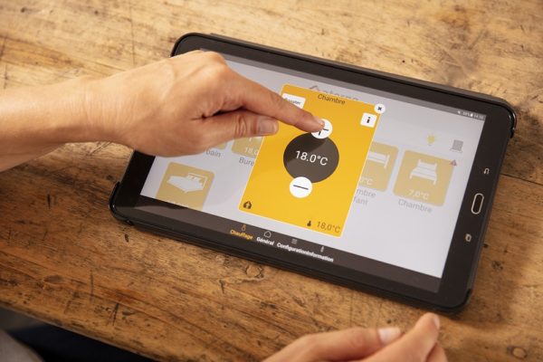 Application domotique pour le chauffage.